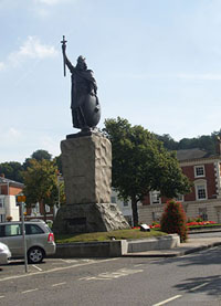 Statue of King Alfred, High Street, Winchester