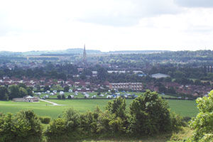 The view of Salisbury from Old Sarum