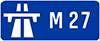 M27 road sign