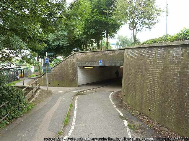 NCN 21 as it goes under the South Terminal