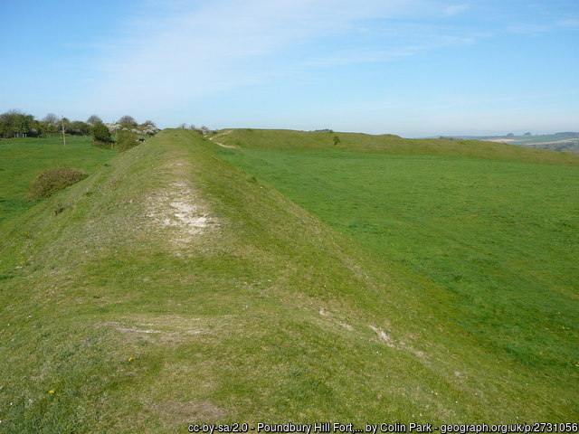 Earthworks, Poundbury Hill