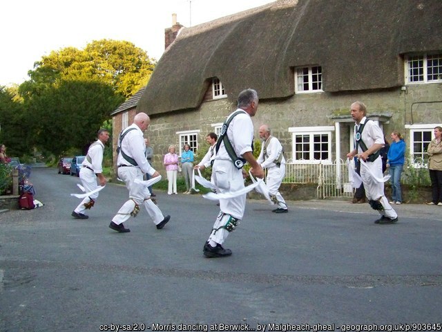 Morrris Men dancing at Berwick St John