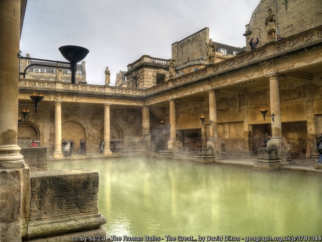 Roman baths in Bath, Somerset
