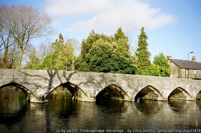 The ancient bridge at Fordingbrdge