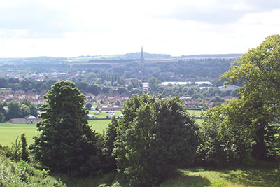 View Over Salisbury from Old Sarum Wessex