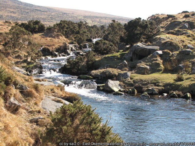 Waterfall on the East Okement River