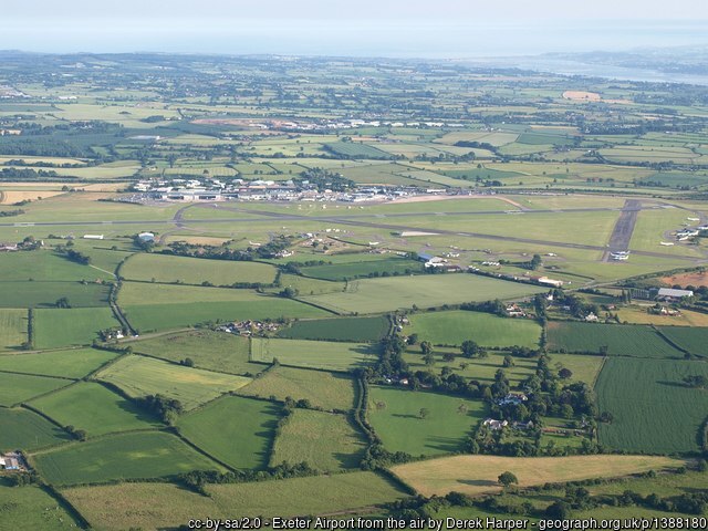 Exeter Airport from the air