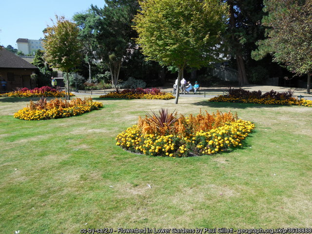 Flower Bed in Lower Gardens, Bournemouth