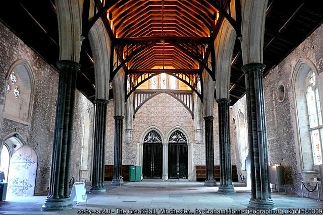 Inside the light and bright Great Hall 