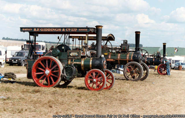 Great Dorset Steam Fair A line of Hampshire built engines. 