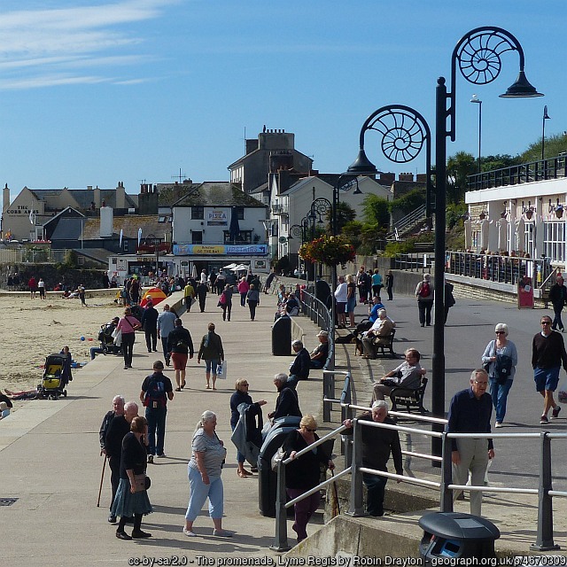 Lyme Regis opposite the Cobb