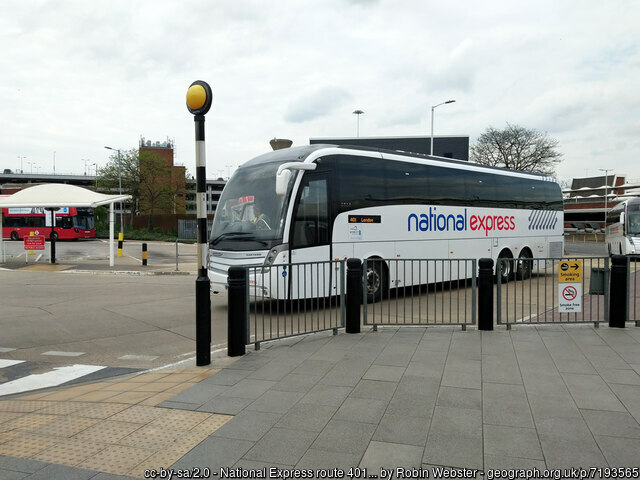 National Express coach at Heathrow