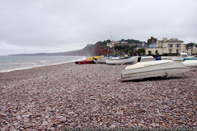 Pebble beach, Budleigh Salterton