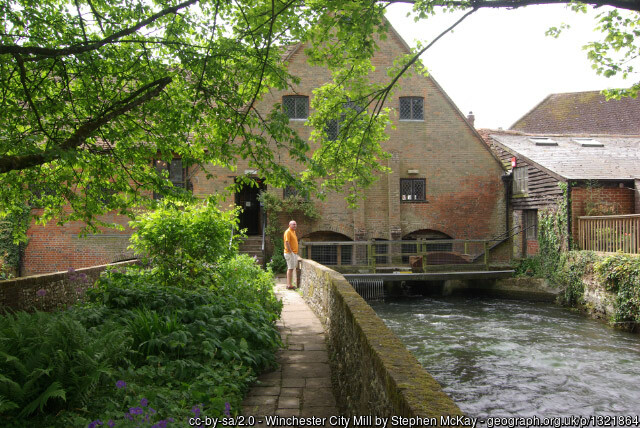 Rear view City Mill, Winchester 