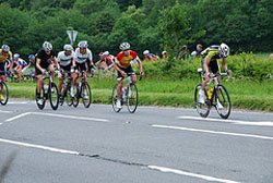 Cycling Round the bend and up the hill