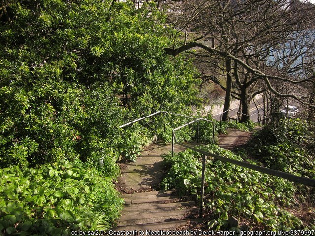 The South West Coastal Path, Meadfoot. 