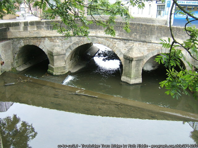 The Town Bridge in Trowbridge 