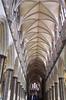 Detail of the carving on the ceiling of Salisbury Cathedral 